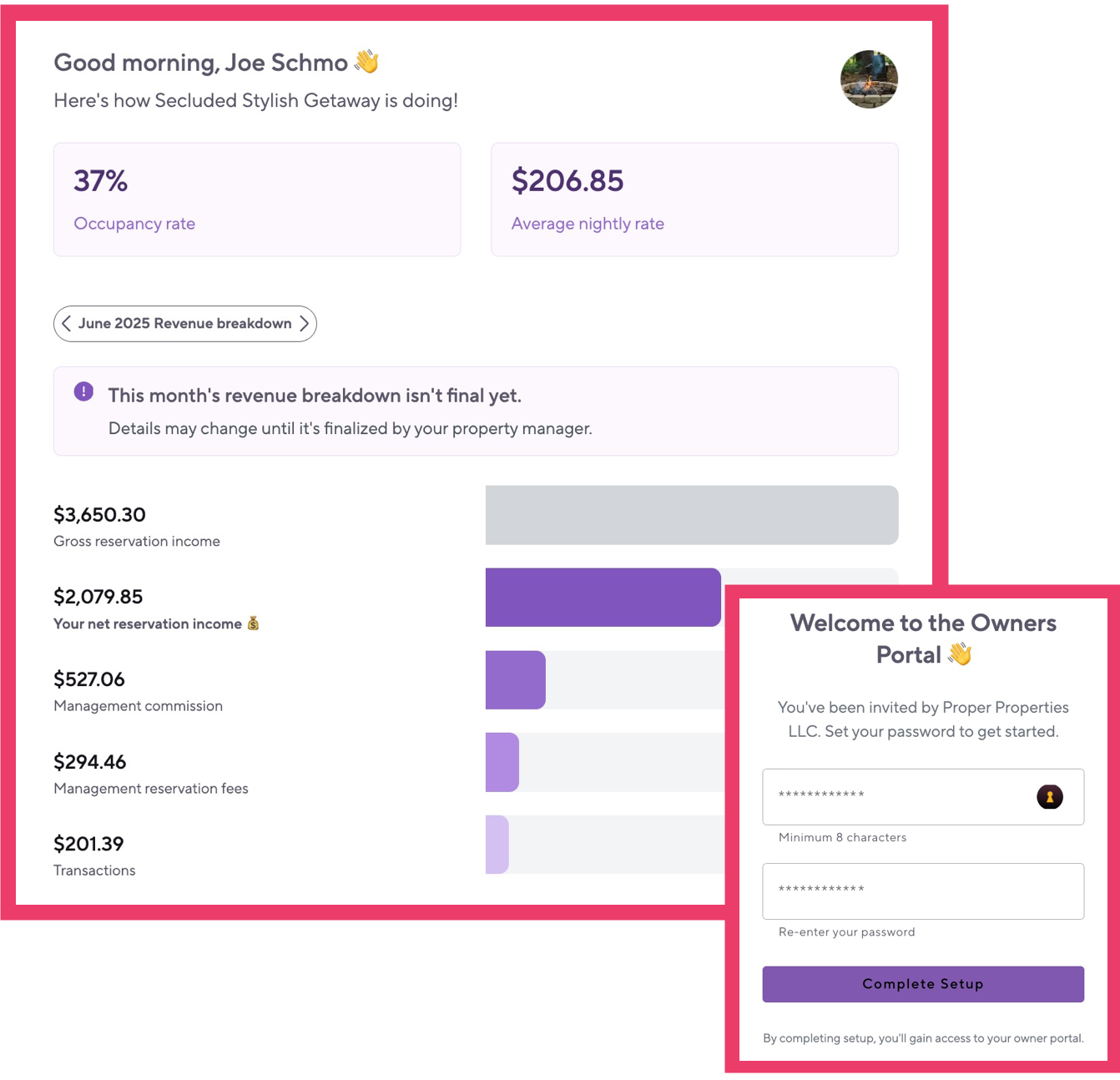 Owner Portal UI